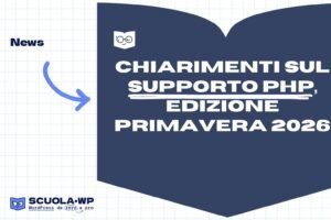 Chiarimenti sul supporto PHP, edizione primavera 2026